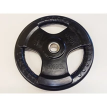 Disc de greutate, 31 mm, cauciucat, 10 kg S-SPORT - S-Sport.ro