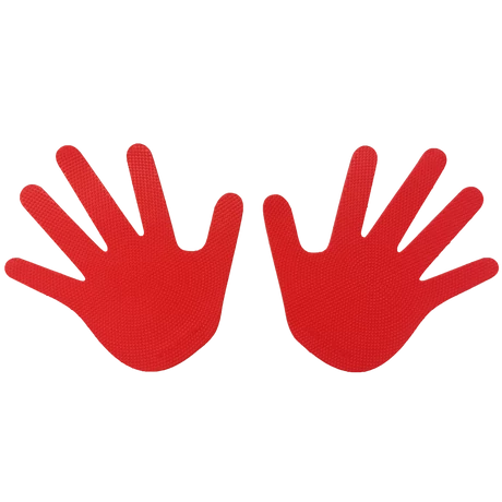 Marker de podea din cauciuc, mână roșie - TREMBLAY - S-Sport.ro