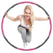 Imagine 1/7 - Masaj hula hoop, 100 cm SPRINGOS PINK - S-Sport.ro