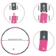 Imagine 3/7 - Masaj hula hoop, 100 cm SPRINGOS PINK - S-Sport.ro