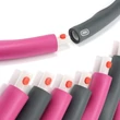 Imagine 5/7 - Masaj hula hoop, 100 cm SPRINGOS PINK - S-Sport.ro