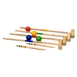 Imagine 1/7 - Set de cricket din lemn WOODY 90667 - Nou pentru 2019! - S-Sport.ro