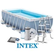 Imagine 1/5 - Fémvázas medence szett 400x200x100 CM INTEX PRISM FRAME 26788 - S-Sport.ro