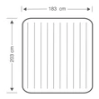 Imagine 4/4 - Pat gonflabil 203x183x25 cm INTEX DURA BEAM - S-Sport.ro