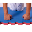 Imagine 3/6 - Puzzle tatami de sport 100x100x2 cm LEE roșu-albastru - S-Sport.ro
