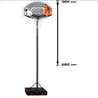 Imagine 3/4 - Stand de baschet HUDORA XXL 305 - S-Sport.ro