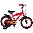 Imagine 1/7 - Bicicletă pentru copii Volare Disney Mașini, 14 inch, cu două sisteme de frânare - S-Sport.ro