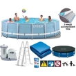 Imagine 1/2 - Vízforgatós medence szett, fémvázas 549x122 cm - INTEX PRISM FRAME POOL 26732 - S-Sport.ro