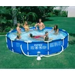 Imagine 1/3 - Set de piscină cu cadru metalic, 366x76 cm, cu rotiță de apă - INTEX 28212 - S-Sport.ro