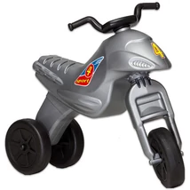 Motocicletă pentru copii, acționată cu picioarele, argintie SUPER BIKE 4 MAXI - 143