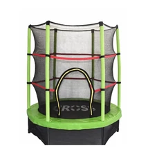 Trambulină pentru copii cu plasă de siguranță - 140 cm WOODY CROSS GREEN - S-Sport.ro