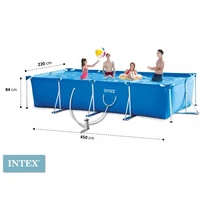 Intex set de piscină cu cadru metalic cu spinner 450x220 cm - 28274 - S-Sport.ro