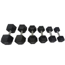 S-SPORT Halteră de mână hexagonală din cauciuc, 5 kg