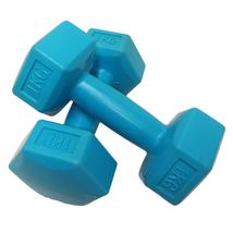S-SPORT ganteră de mână din PVC, hexagonală 2x1 kg