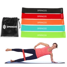 Set de benzi elastice de rezistență, 5 bucăți SPRINGOS - S-Sport.ro