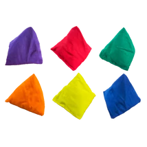 Săculeți bean bag, set de 6, în formă de piramidă S-SPORT