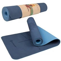 Covoraș gros de yoga/fitness Springos - Albastru marin-albastru deschis - S-Sport.ro