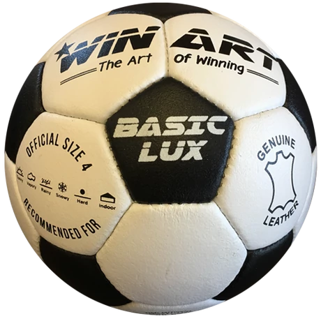 Minge de fotbal din piele, mărimea 4 WINART BASIC LUX - S-Sport.ro