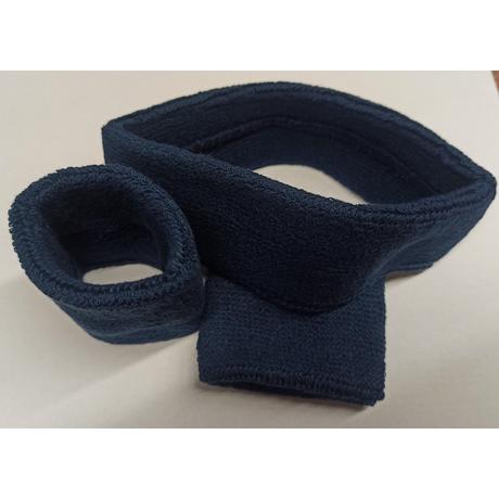 Cureaua pentru cap și încheietura mâinii, set albastru de 3 SPARTAN - S-Sport.ro