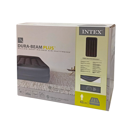 Pat de oaspeți cu compresor 191x99x42 cm INTEX 64122 - S-Sport.ro