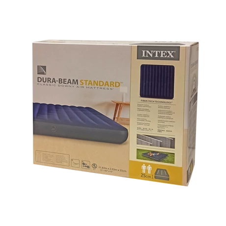 Pat gonflabil 203x183x25 cm INTEX DURA BEAM - S-Sport.ro