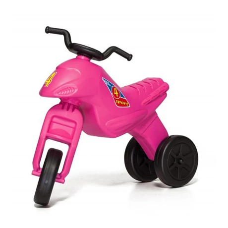 Motocicletă mică cu pedale, roz SUPER BIKE 4 MAXI - 143 - S-Sport.ro