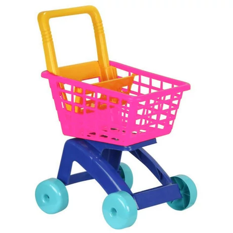 Cărucior de cumpărături din plastic roz DOREX-S-sport