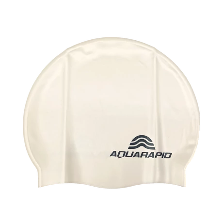 Cască de înot din silicon, alb-deschis - AQUARAPID - S-Sport