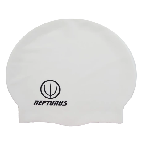 Cască de înot din silicon, albă - NEPTUNUS ATLAS - S-Sport.ro