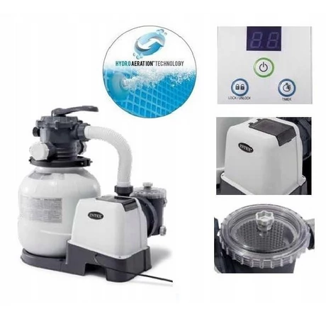 Hidroaerator cu filtru de nisip INTEX 26652 - Noua tehnologie de hidroaerare - S-Sport.ro