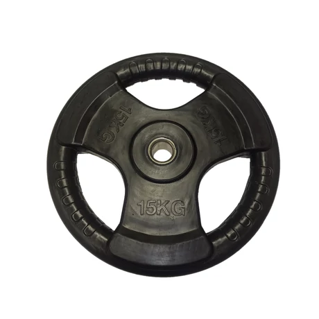 Disc de greutate, 31 mm, cauciucat, 15 kg S-SPORT - S-Sport.ro