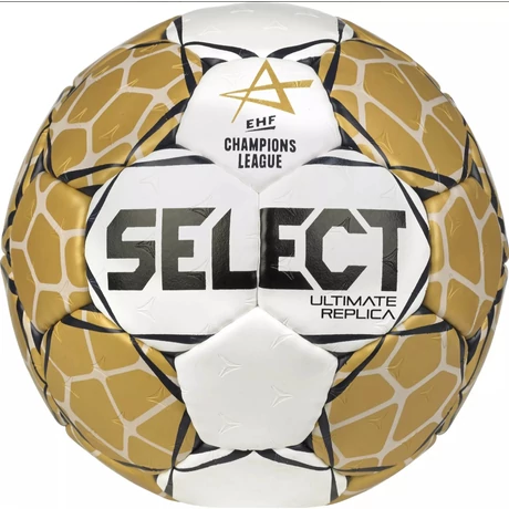 Minge de handbal Select Ultimate EHF Liga Campionilor Replica V23 alb/auriu mărimea 1 - S-Sport.ro