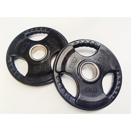 Disc de greutate cauciucat, 51 mm - 2x5 kg S-SPORT - S-Sport.ro