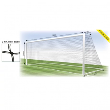 Plasă de poartă de fotbal 7,32 X 2,44 m, TREMBLAY FB102-S-sport.ro