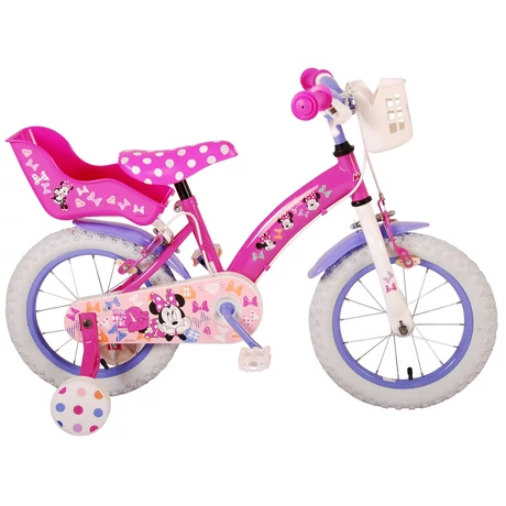  Bicicletă pentru copii Volare Disney Minnie Mouse, 14 inch, cu două sisteme de frânare - S-Sport.ro