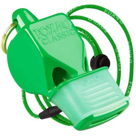 Fluier FOX 40 CMG II. verde (cu coardă de fluier) - S-Sport.ro