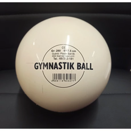 Minge de gimnastică / ritmică Alb 17,5 cm PLASTO - S-Sport.ro