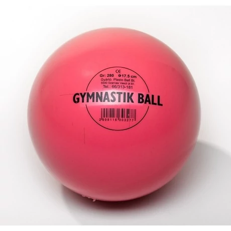 Minge de gimnastică / ritmică Roz 17,5 cm PLASTO - S-Sport.ro