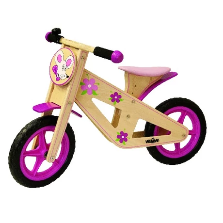 Bicicleta de antrenament din lemn WOODY 91308 - S-Sport.ro