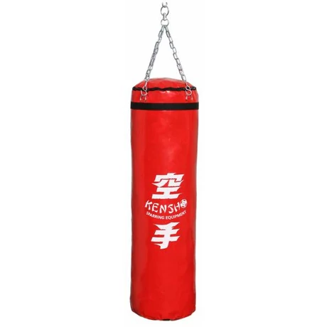 Bokszzsák, piros, műbőr 160x35 cm KENSHO - S-Sport.ro