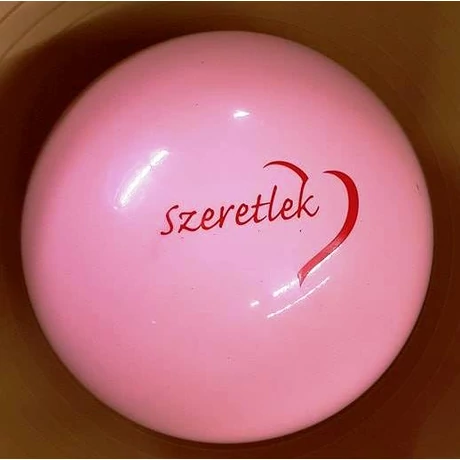 Labda PVC, rózsaszín, 260 mm PLASTO Szeretlek - S-Sport.ro