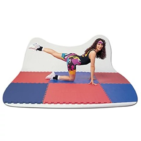 Puzzle tatami de sport 100x100x4 cm LEE roșu-albastru - S-Sport.ro