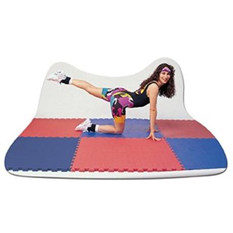 Puzzle tatami de sport 100x100x4 cm LEE roșu-albastru - S-Sport.ro