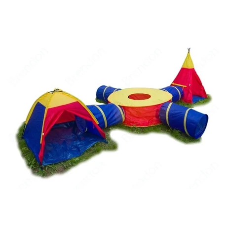 Set tunel de aventură cu două corturi IPLAY 8905 - S-Sport.ro