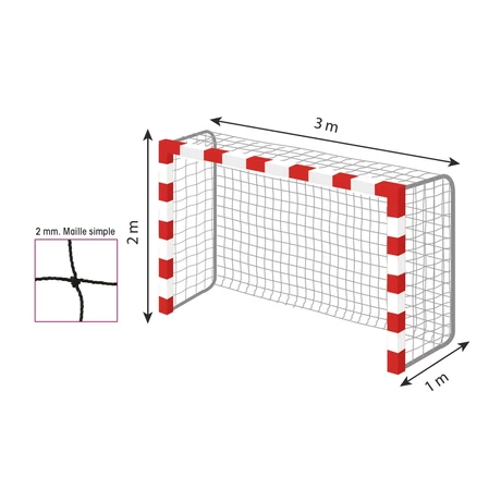 Plasă de poartă de handbal TREMBLAY HB401 - S-Sport.ro