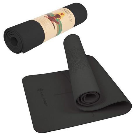 Covoraș gros de yoga/fitness Springos - Negru - S-Sport.ro
