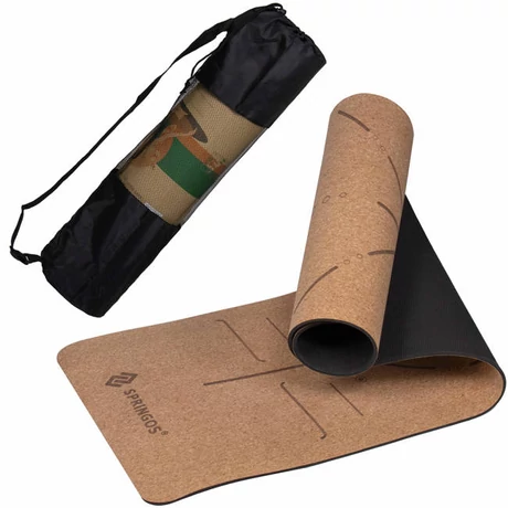 Springos covorul de yoga din plută organică pentru exerciții fizice - S-Sport.ro