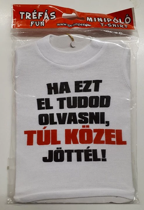 Tricou mini cu text amuzant