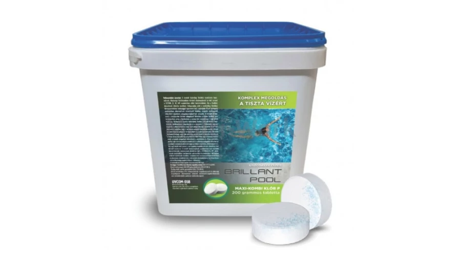 Tablete de clor în combinație maximă, 5 kg BRILLANT POOL