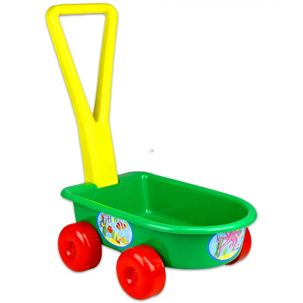 Cărucior de tracțiune, verde D-TOYS